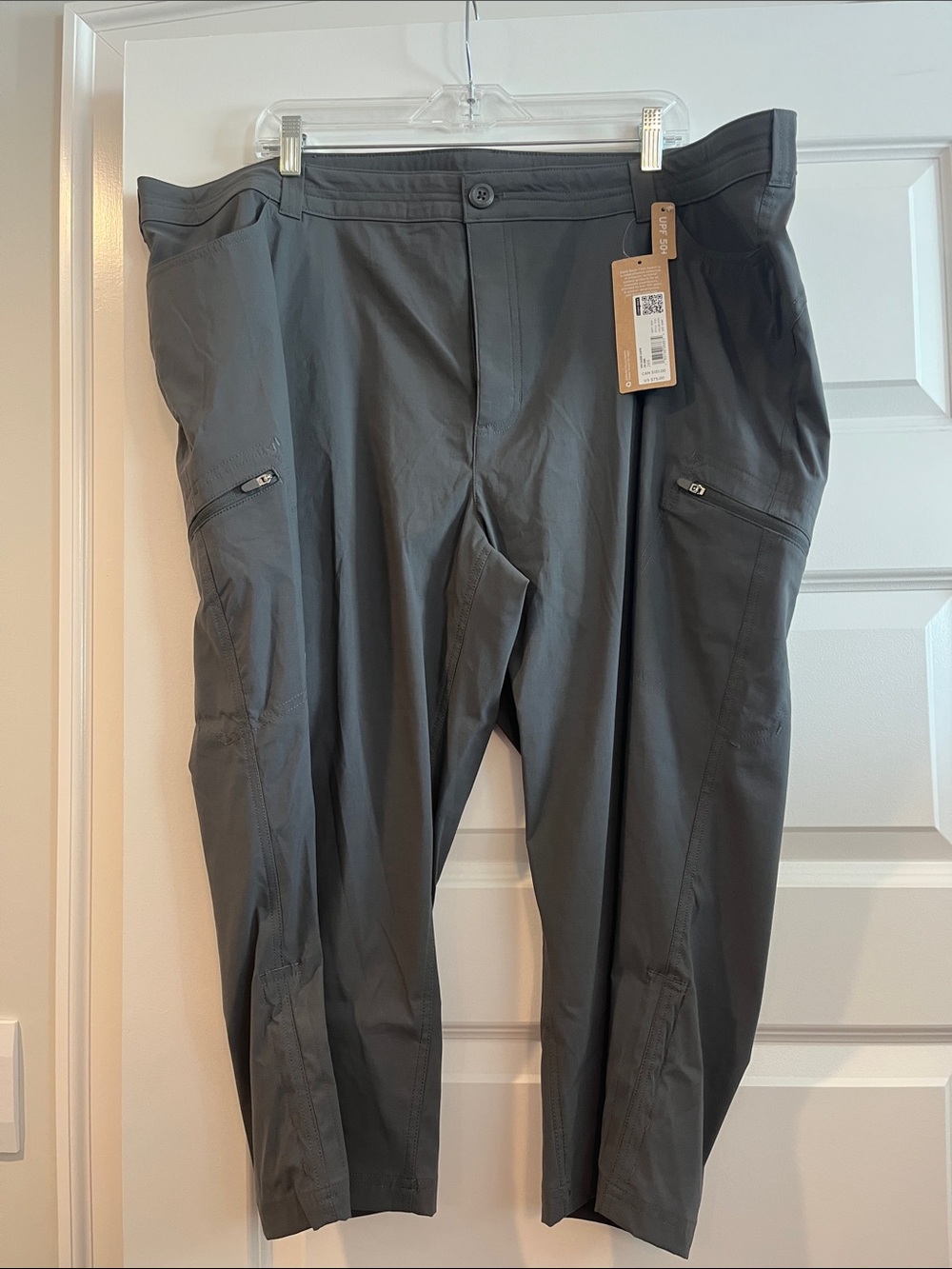 Eddie Bauer guide Capri dark smoke mid rise pants NEW NWT size 24W